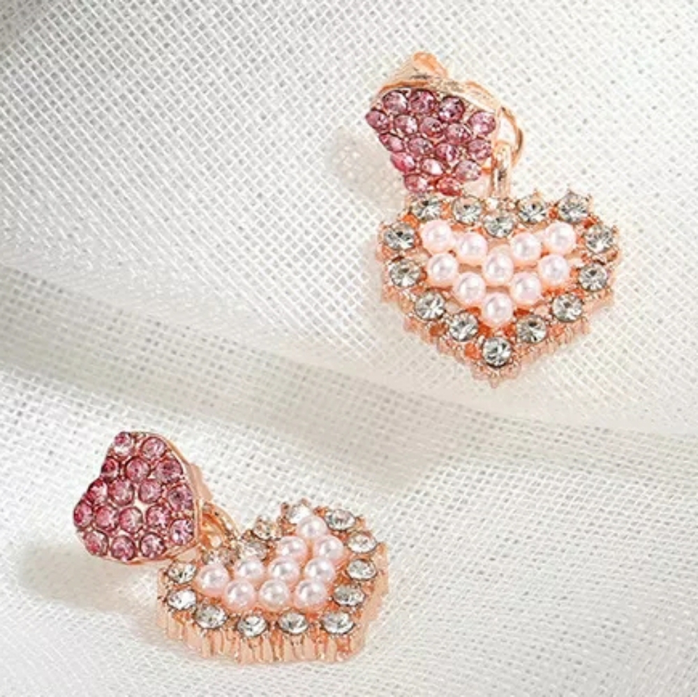 New Double Heart Earrings